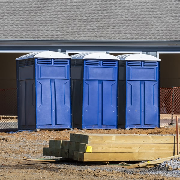 how do you dispose of waste after the porta potties have been emptied in Woodford